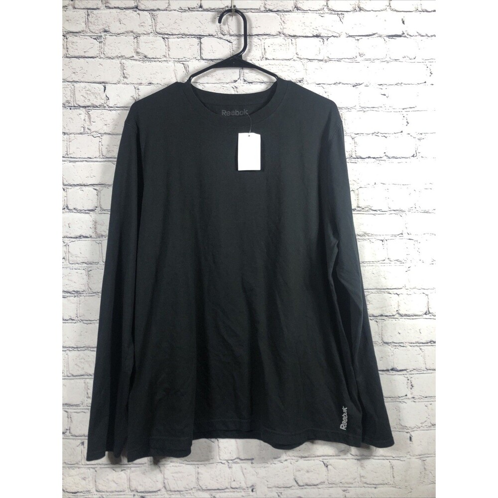 Reebok Men’s Black Long Sleeve T-Shirt Size L
